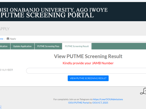 OOU POST UTME Results 2025/2026 is Out | How to Check