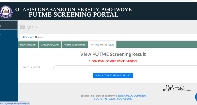 OOU POST UTME Results 2025/2026 is Out | How to Check