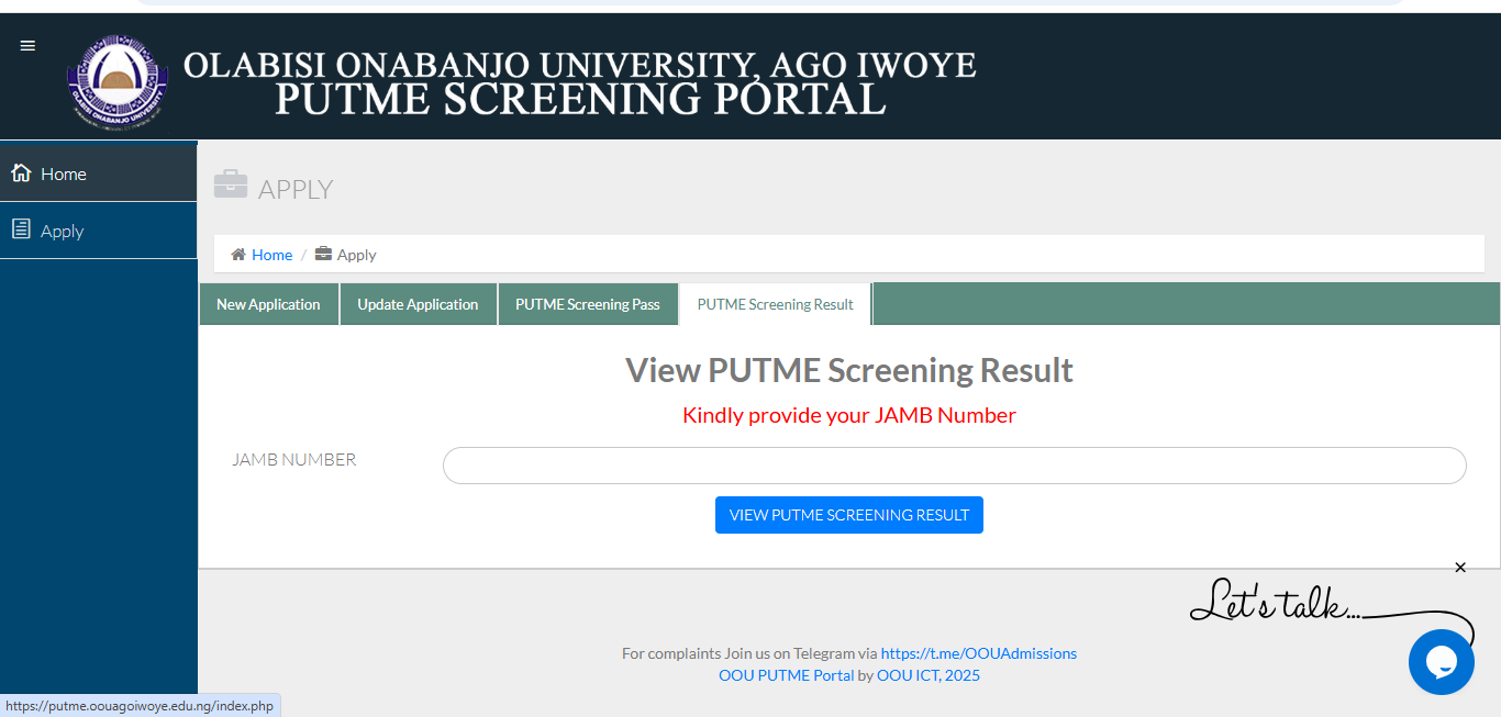 OOU POST UTME Results 2025/2026 is Out | How to Check